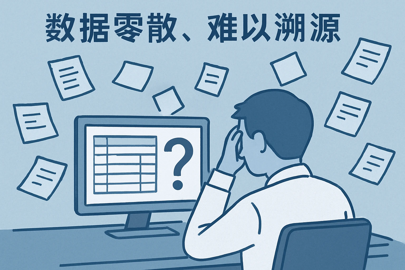 2. 数据零散，难以溯源