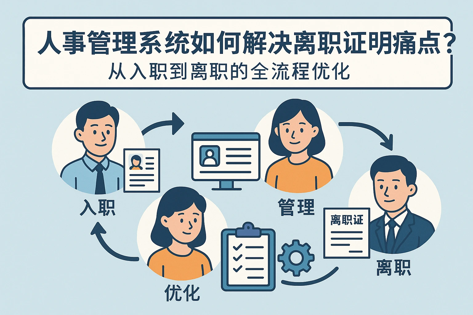 人事管理系统如何解决离职证明痛点？从入职到离职的全流程优化