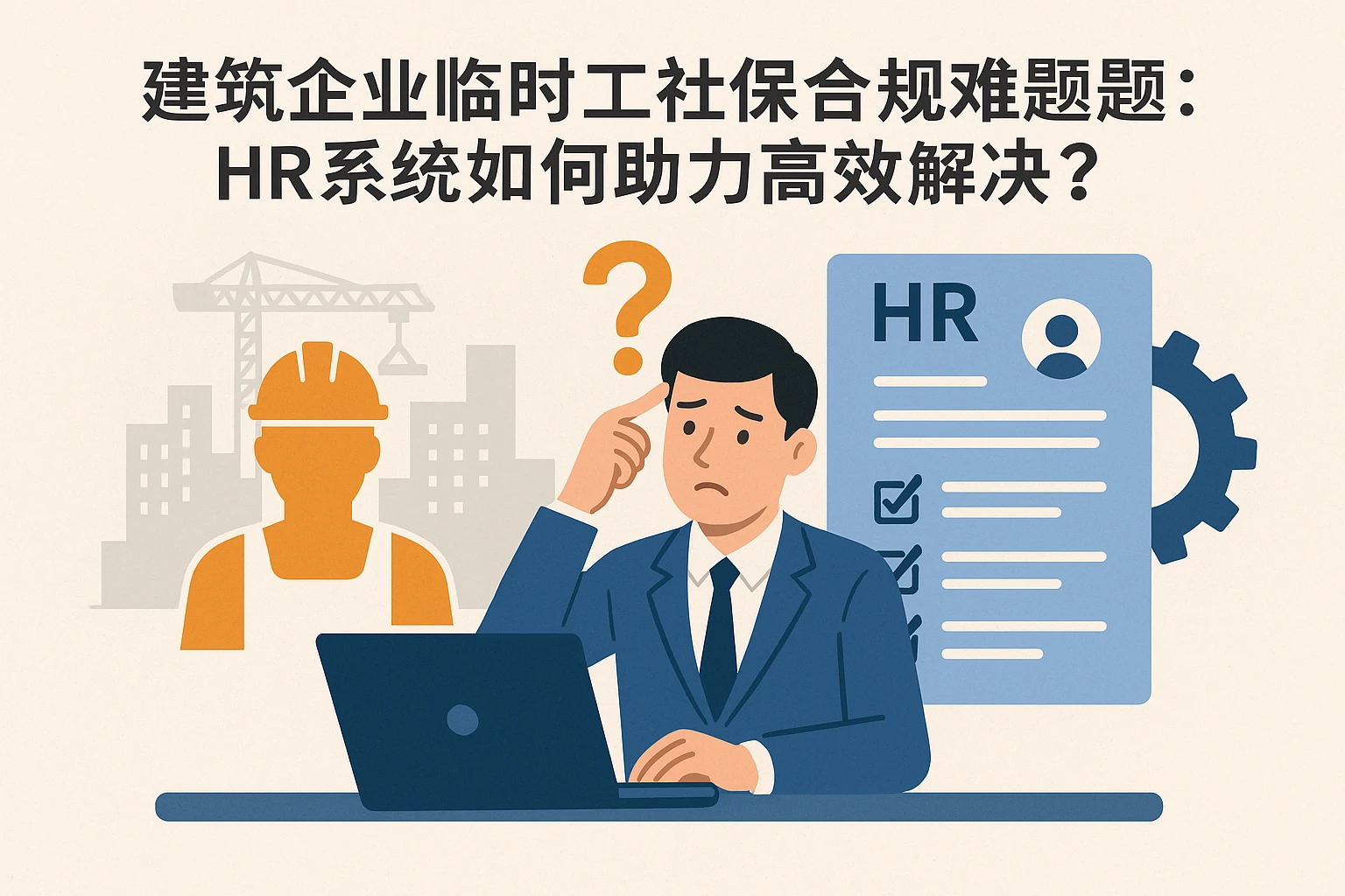 建筑企业临时工社保合规难题:HR系统如何助力高效解决?