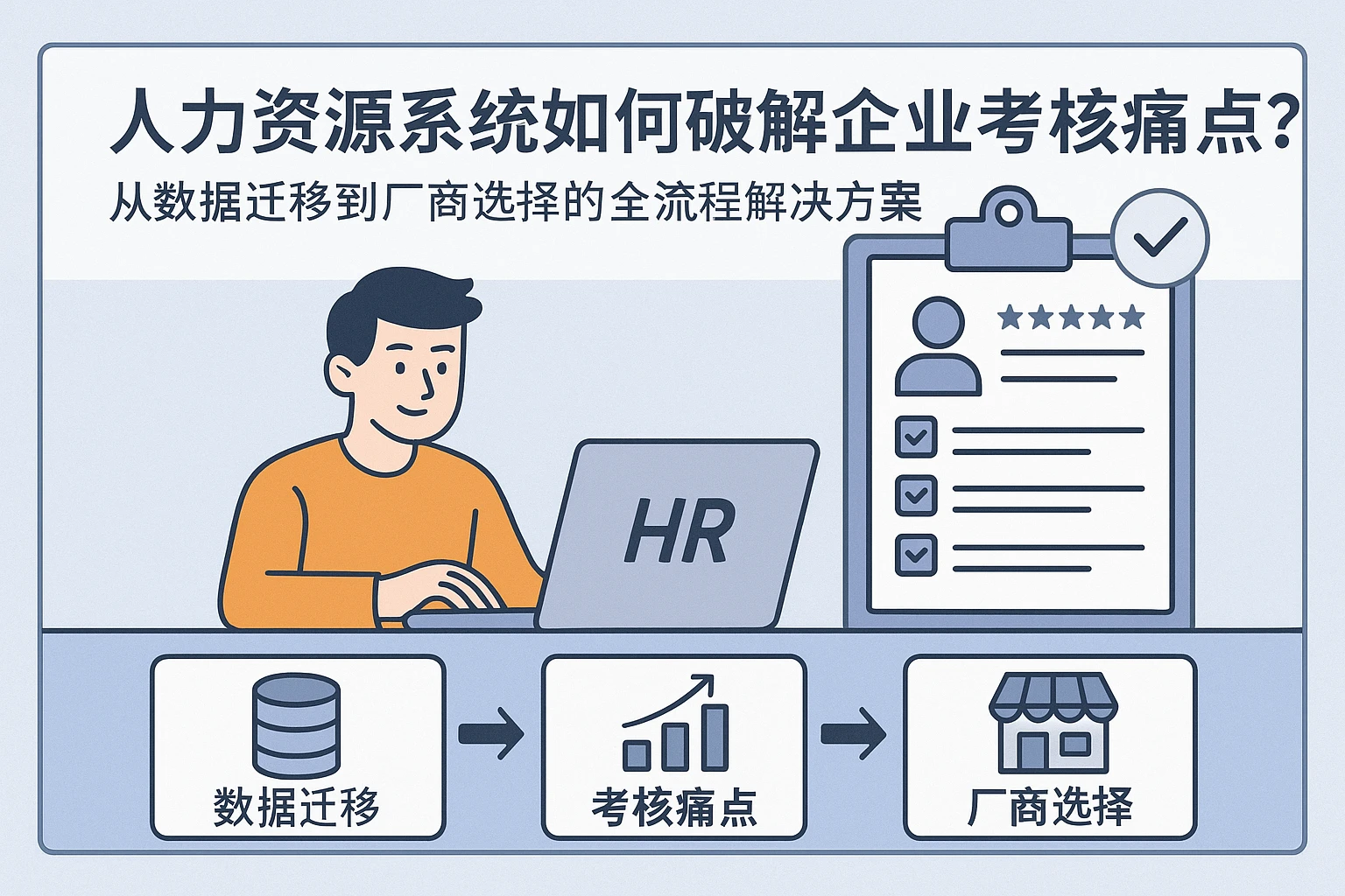 人力资源系统如何破解企业考核痛点？从数据迁移到厂商选择的全流程解决方案
