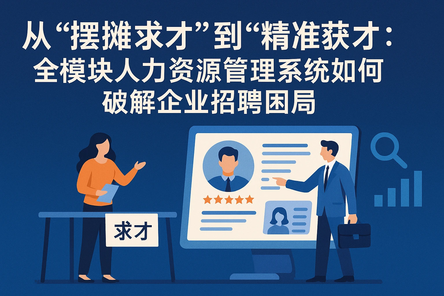 从“摆摊求才”到“精准获才”：全模块人力资源管理系统如何破解企业招聘困局