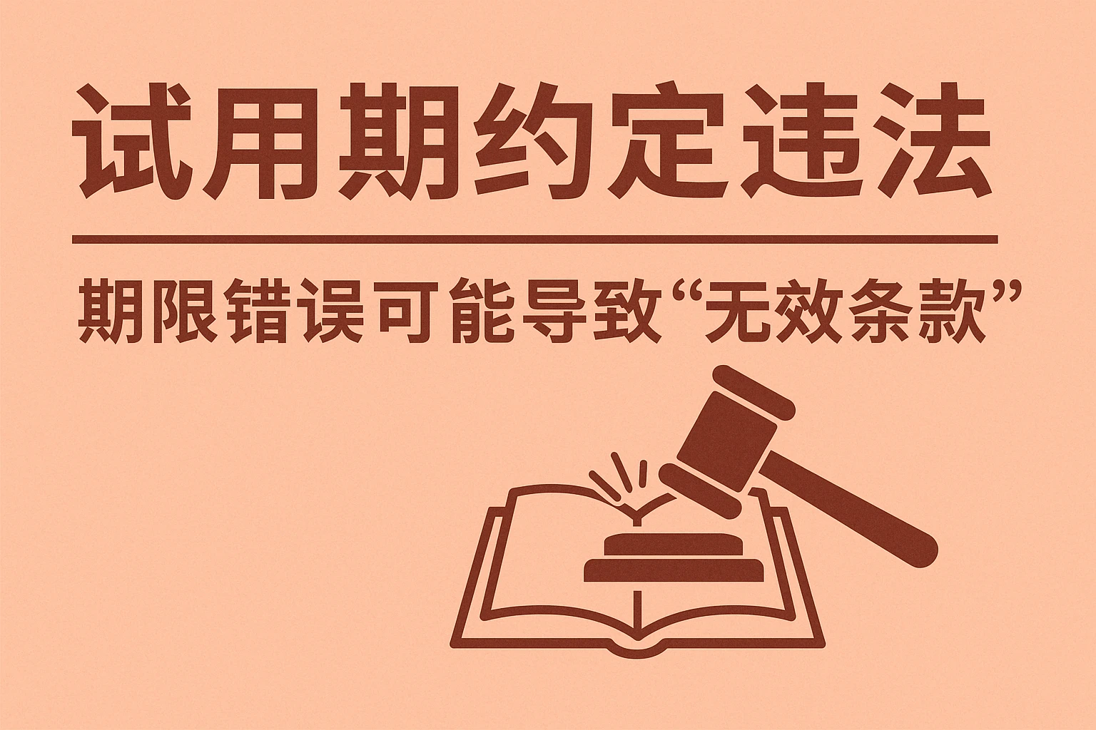2. 试用期约定违法：期限错误可能导致“无效条款”