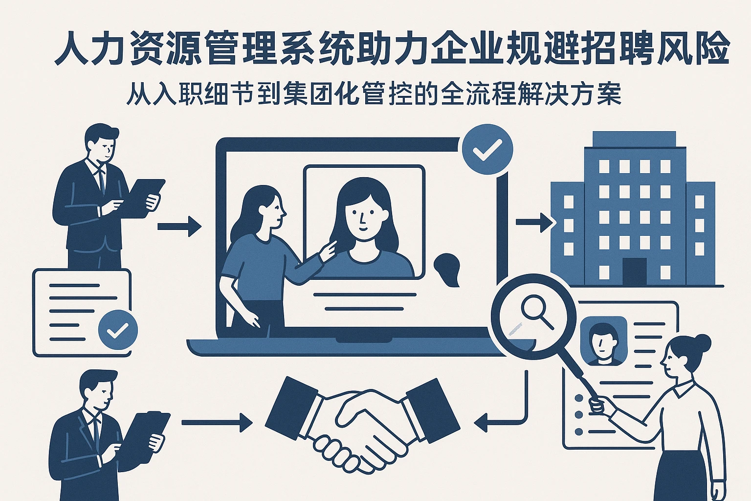 人力资源管理系统助力企业规避招聘风险：从入职细节到集团化管控的全流程解决方案