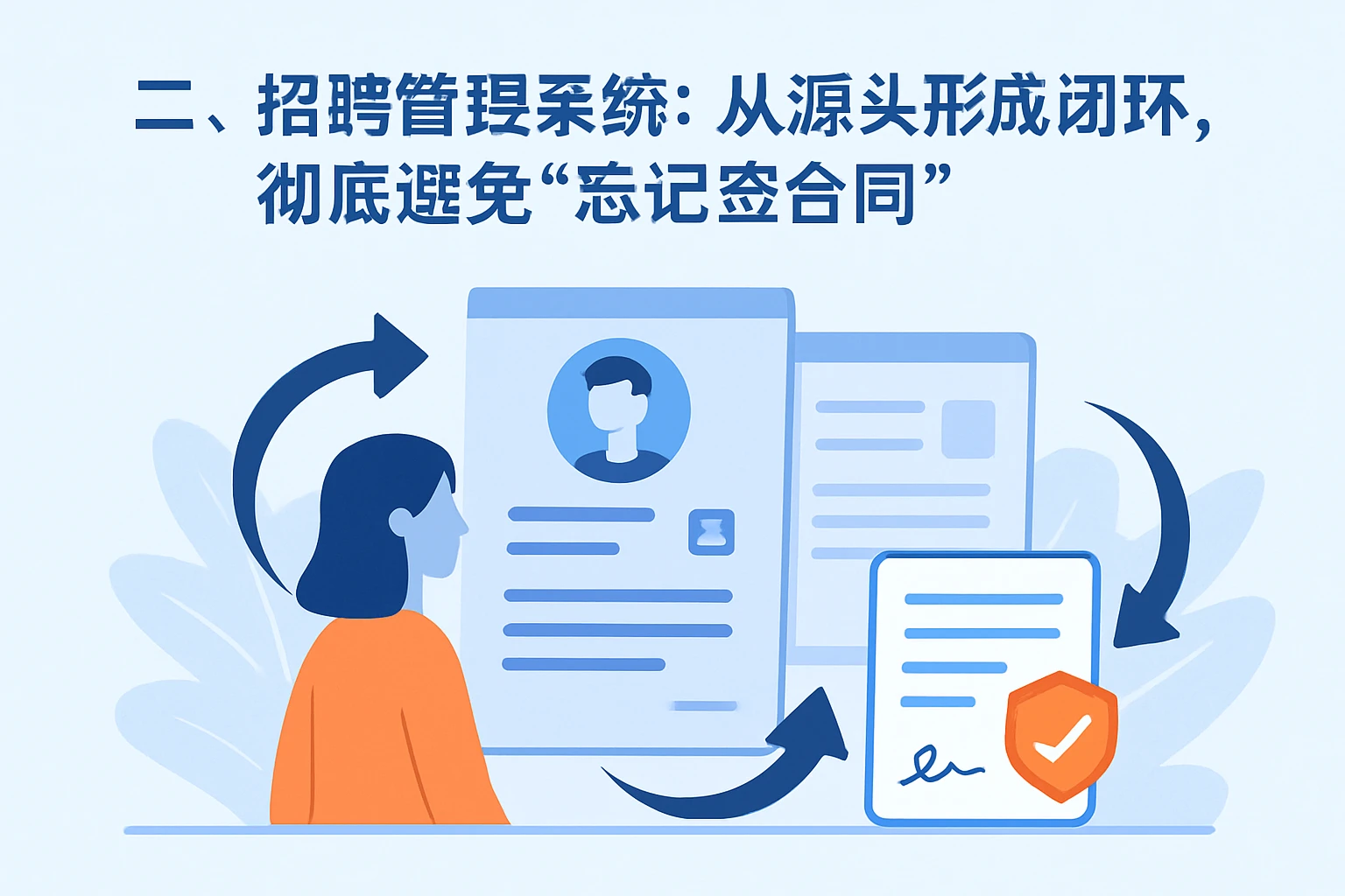 二、招聘管理系统：从源头形成闭环，彻底避免“忘记签合同”