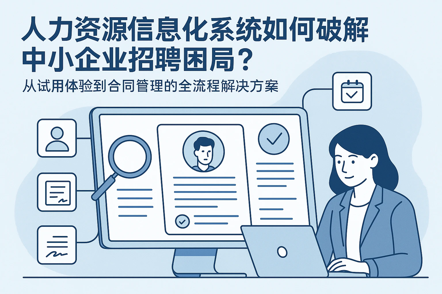人力资源信息化系统如何破解中小企业招聘困局？从试用体验到合同管理的全流程解决方案