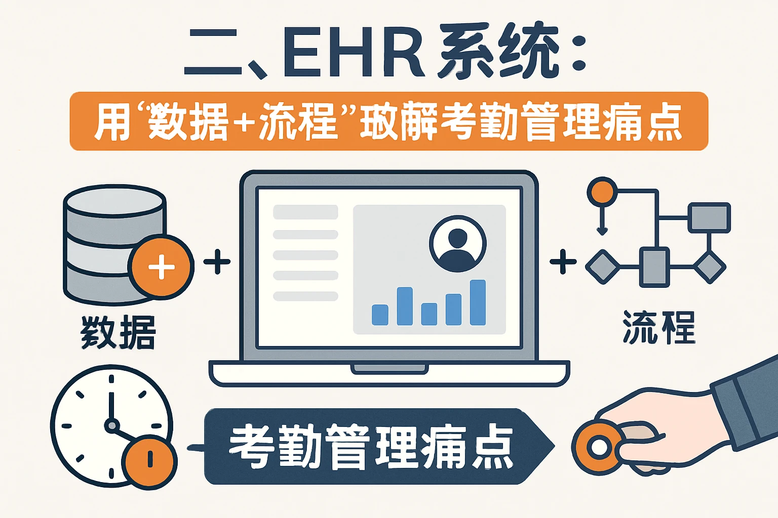 二、EHR系统：用“数据+流程”破解考勤管理痛点