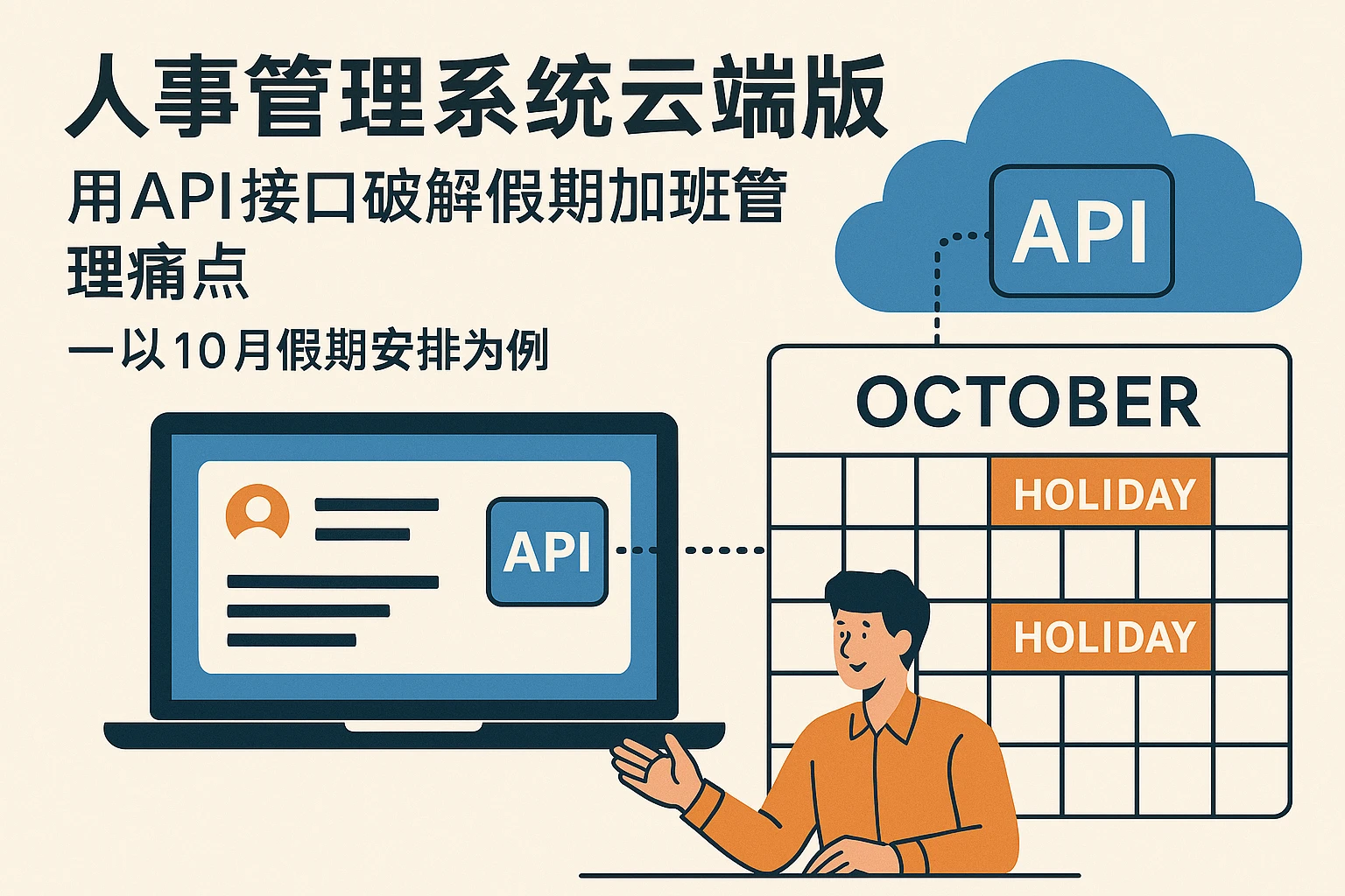 人事管理系统云端版：用API接口破解假期加班管理痛点——以10月假期安排为例