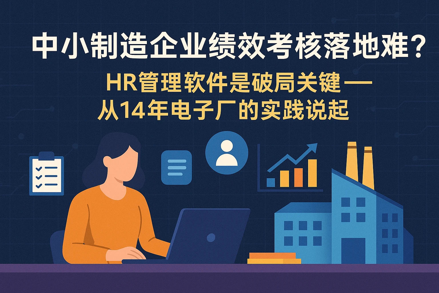 中小制造企业绩效考核落地难？HR管理软件是破局关键——从14年电子厂的实践说起