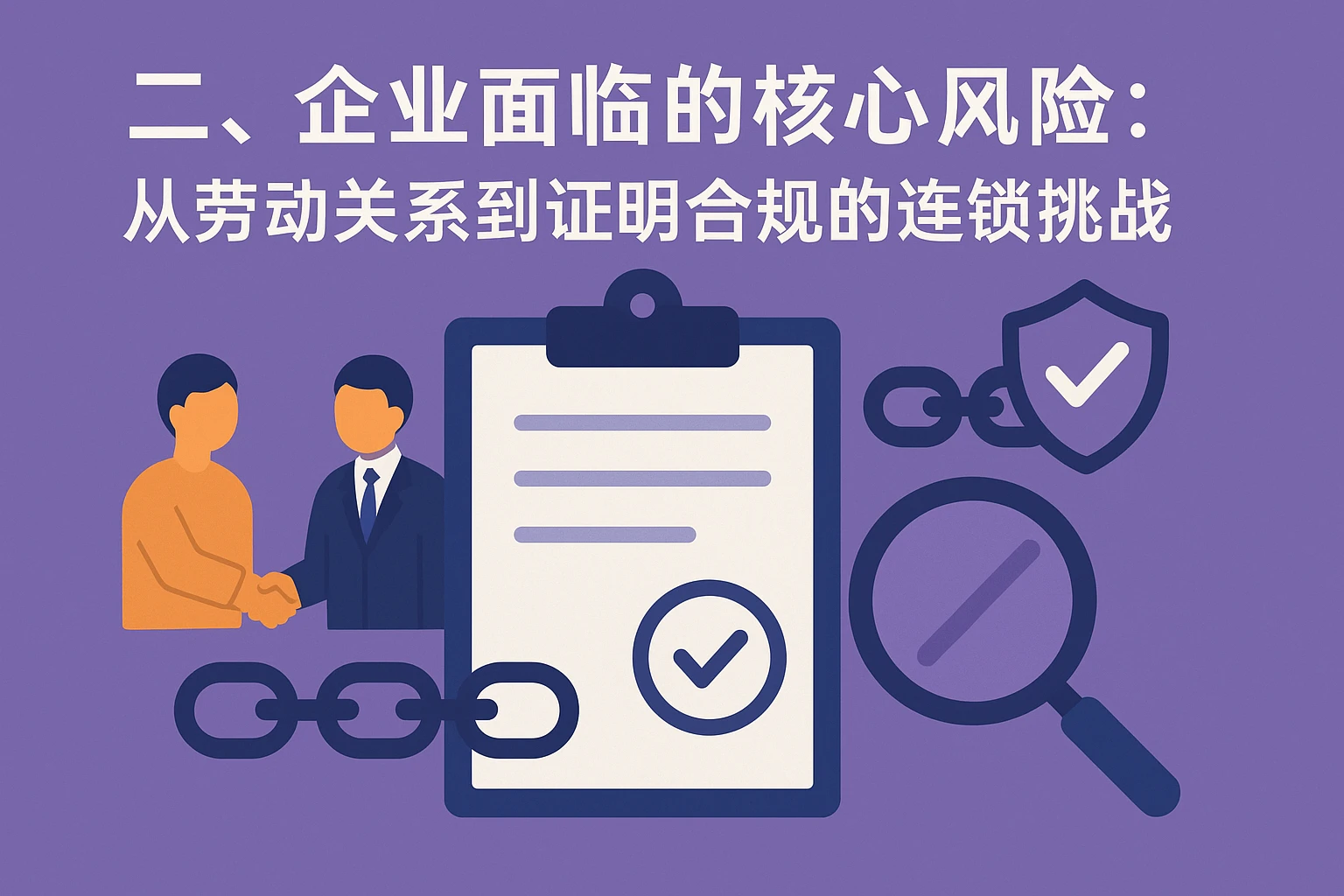 二、企业面临的核心风险：从劳动关系到证明合规的连锁挑战