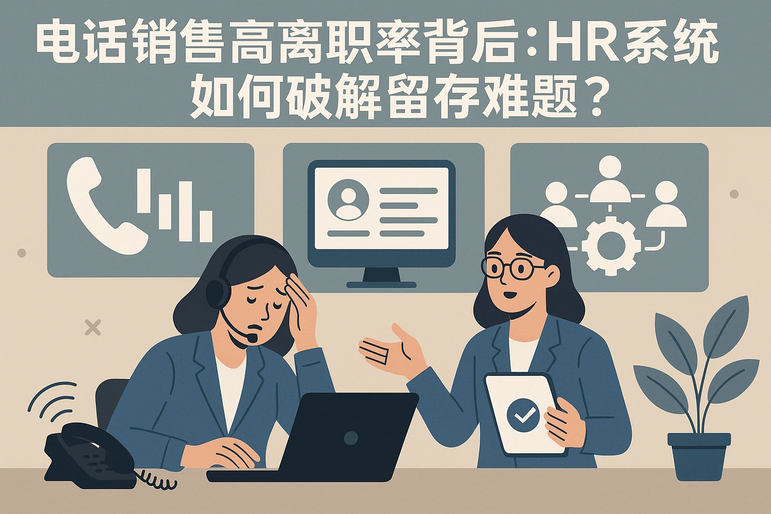 电话销售高离职率背后：HR系统如何破解留存难题？