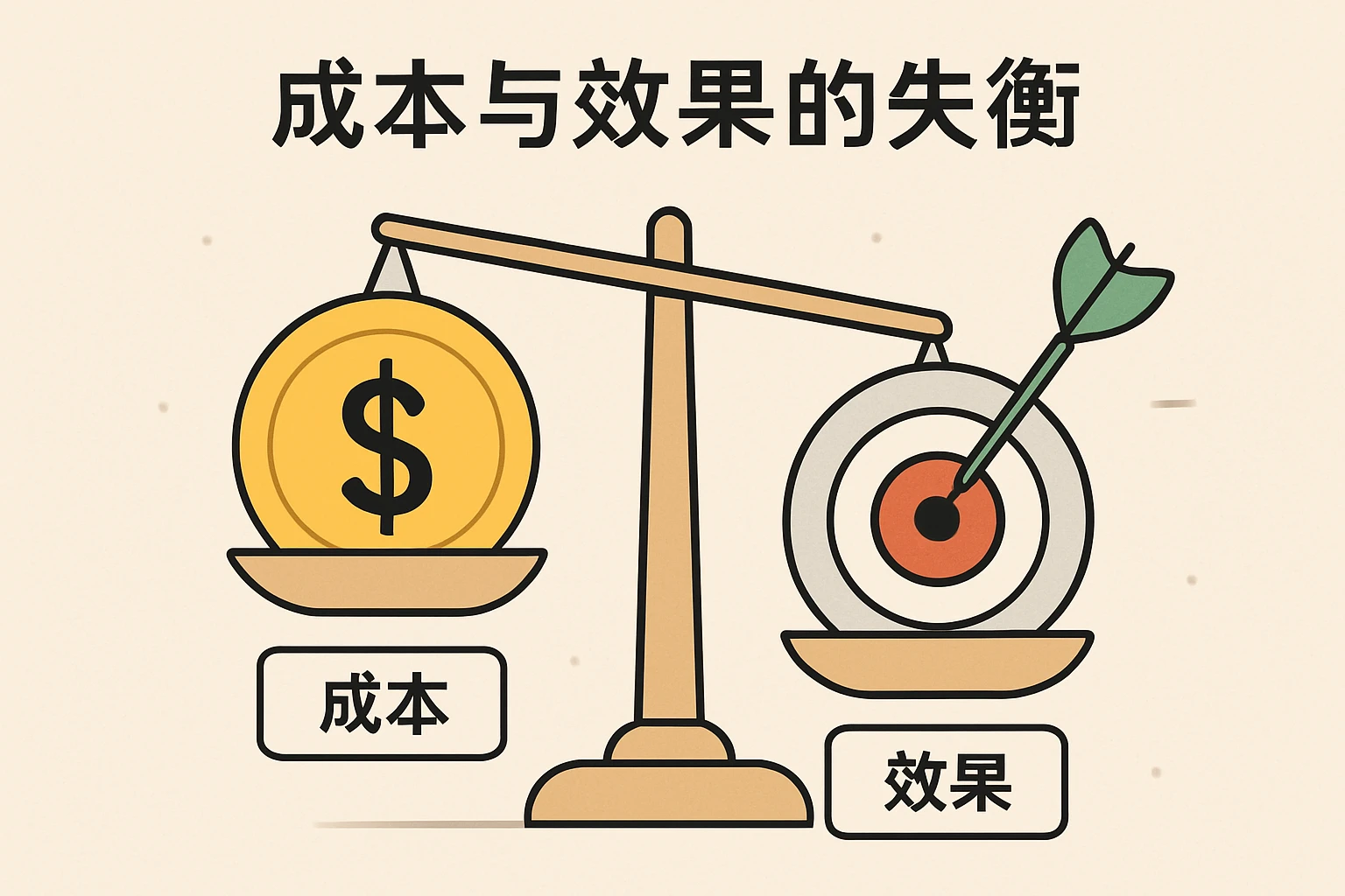 2. 成本与效果的失衡