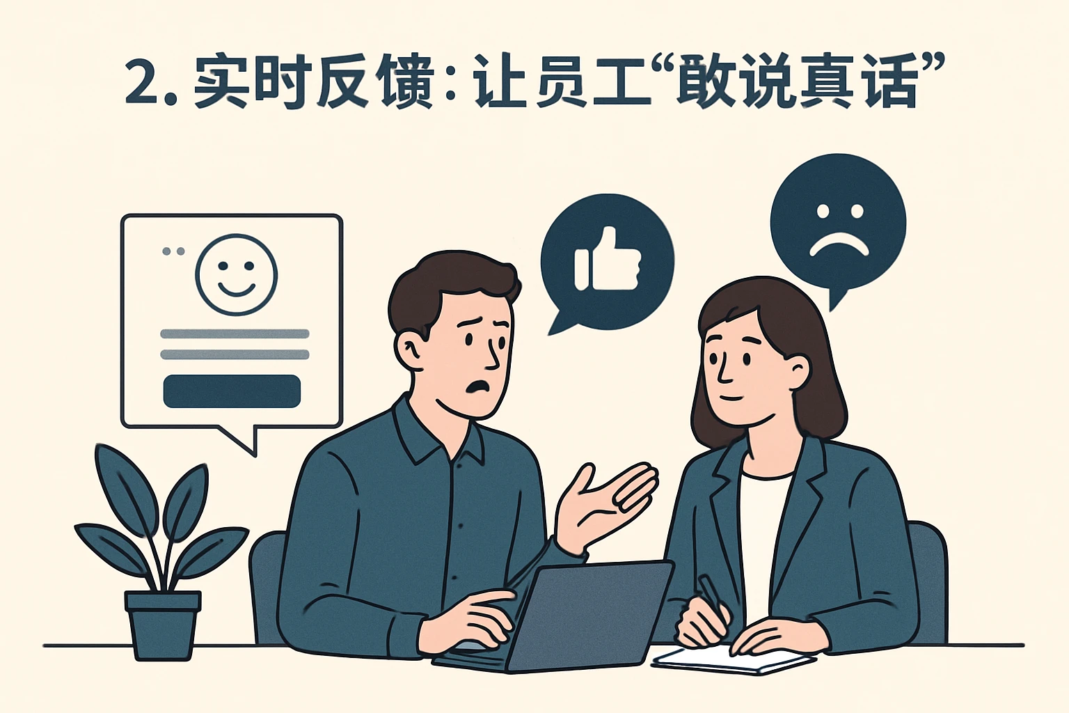 2. 实时反馈：让员工“敢说真话”