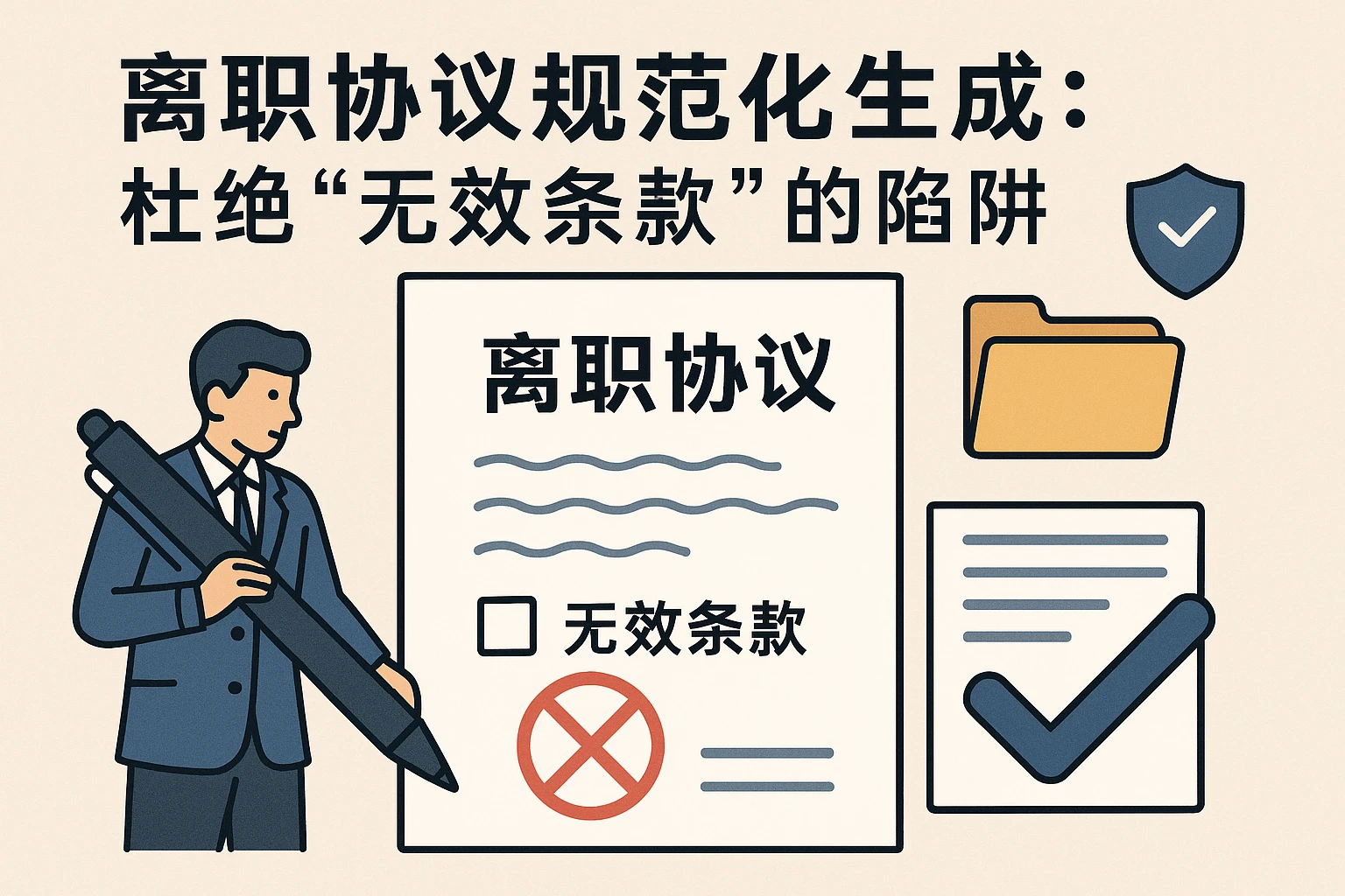 2. 离职协议的规范化生成：杜绝“无效条款”的陷阱