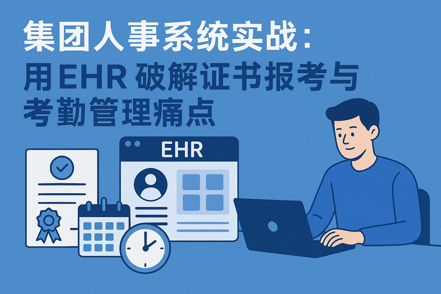 集团人事系统实战：用EHR破解证书报考与考勤管理痛点