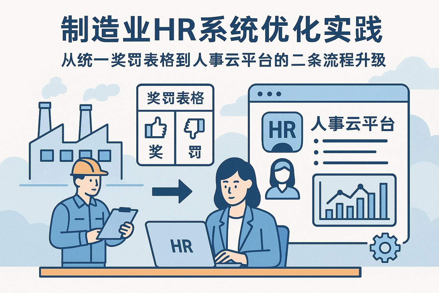 制造业HR系统优化实践：从统一奖罚表格到人事云平台的全流程升级