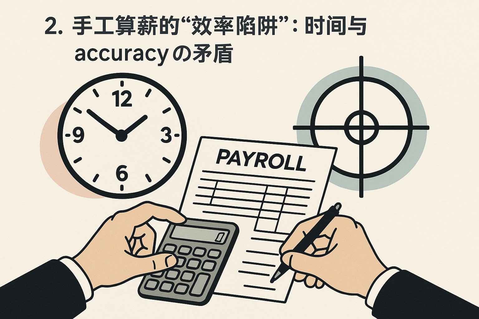 2. 手工算薪的“效率陷阱”：时间与 accuracy 的矛盾