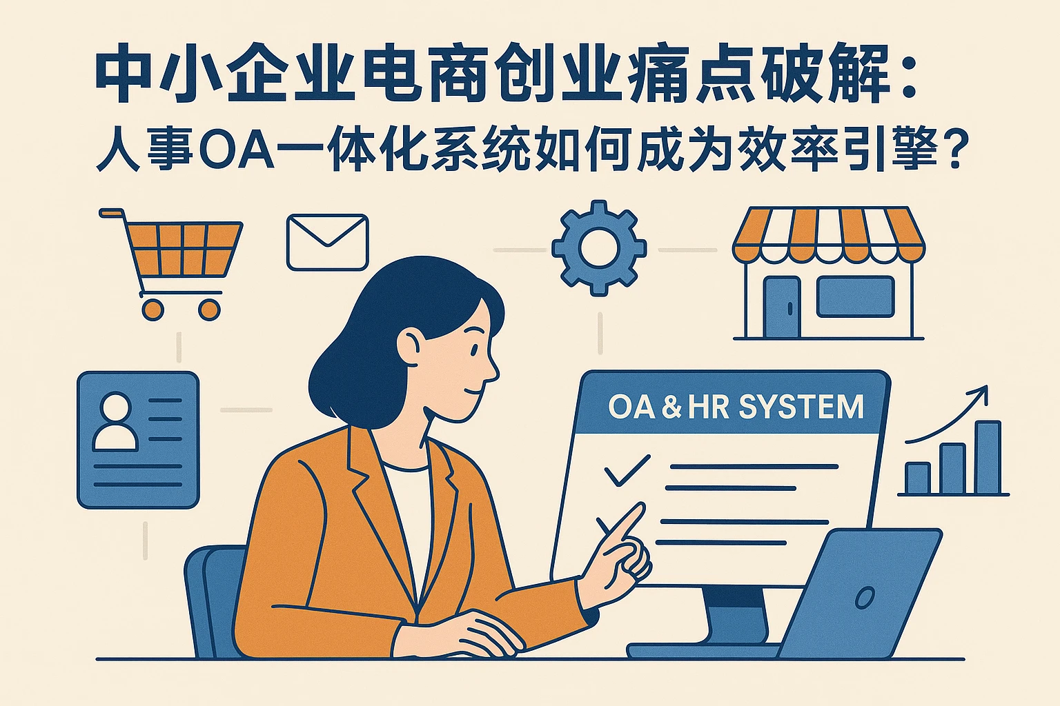 中小企业电商创业痛点破解：人事OA一体化系统如何成为效率引擎？