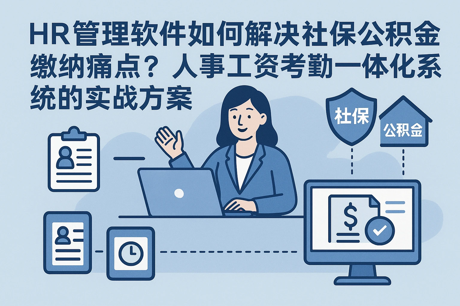 HR管理软件如何解决社保公积金缴纳痛点？人事工资考勤一体化系统的实战方案