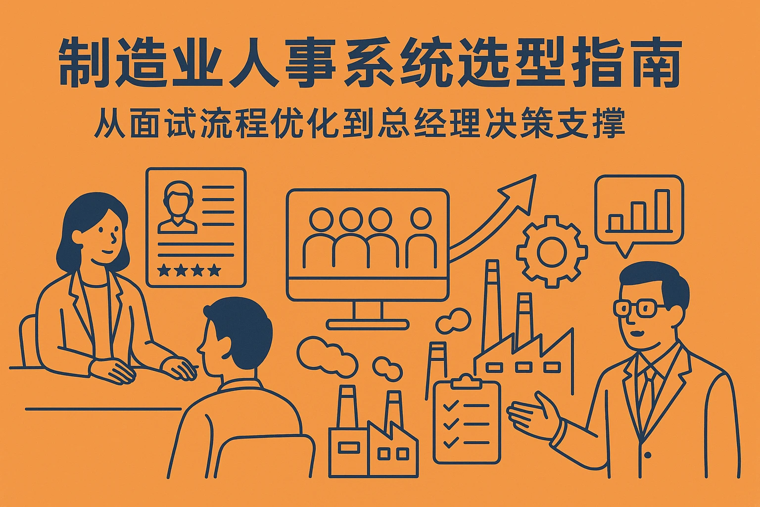 制造业人事系统选型指南：从面试流程优化到总经理决策支撑