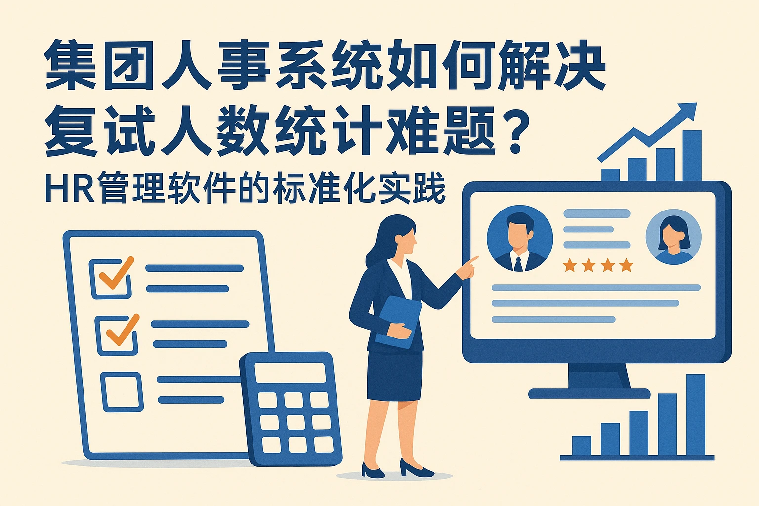 集团人事系统如何解决复试人数统计难题？HR管理软件的标准化实践