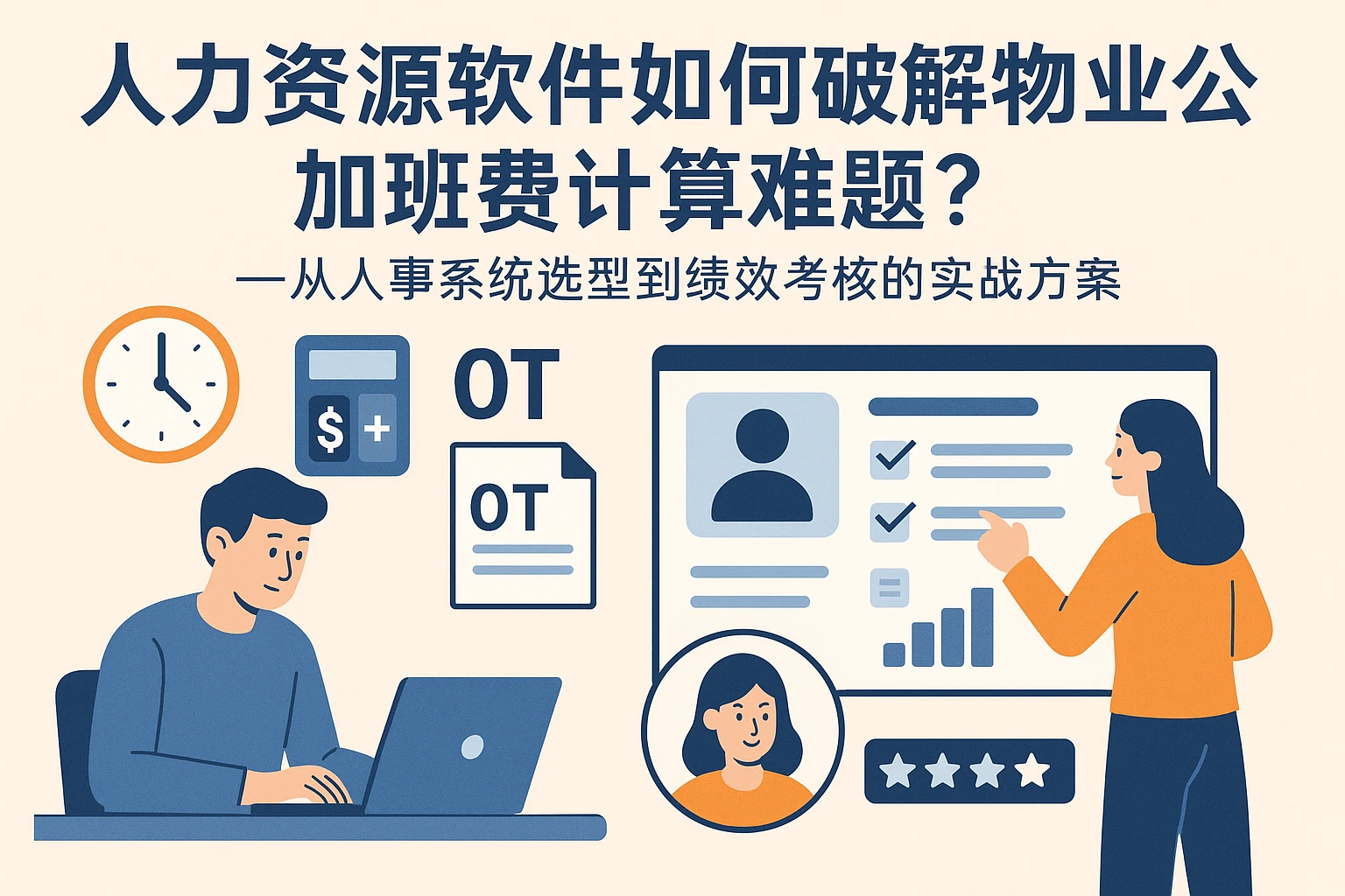 人力资源软件如何破解物业公司加班费计算难题？——从人事系统选型到绩效考核的实战方案