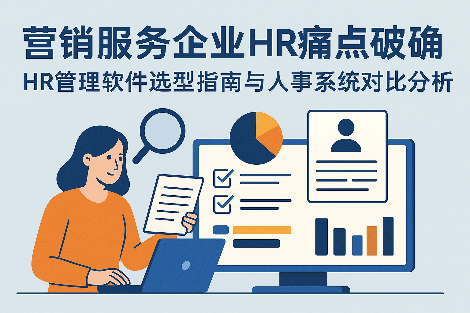 营销服务企业HR痛点破解：HR管理软件选型指南与人事系统对比分析