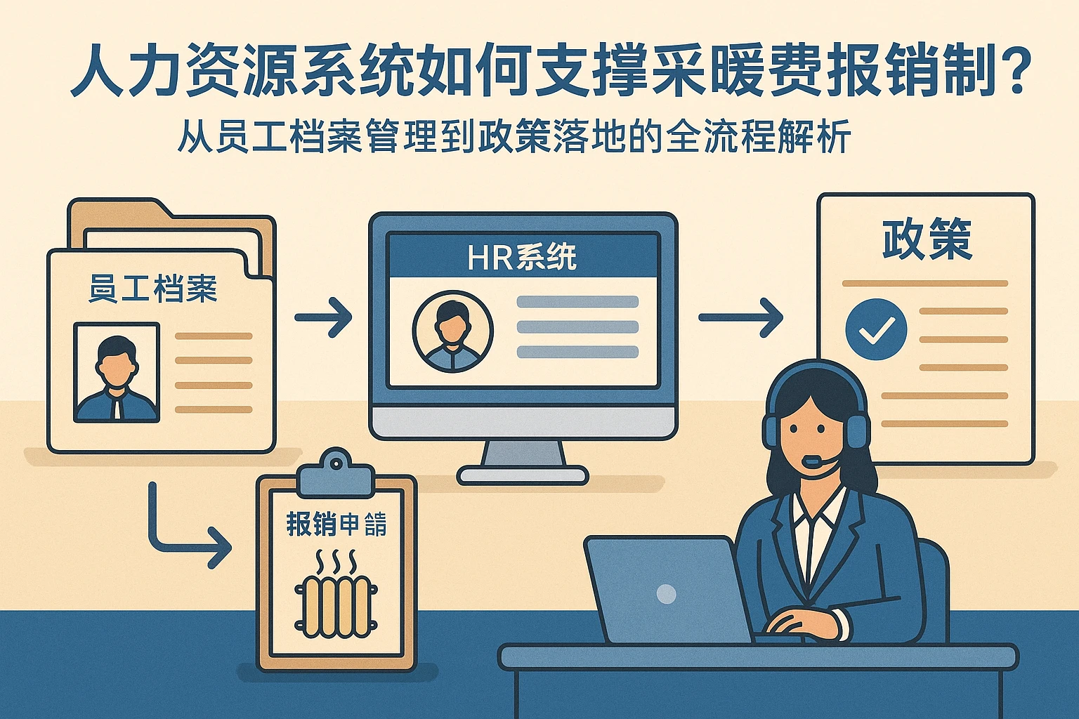 人力资源系统如何支撑采暖费报销制？从员工档案管理到政策落地的全流程解析