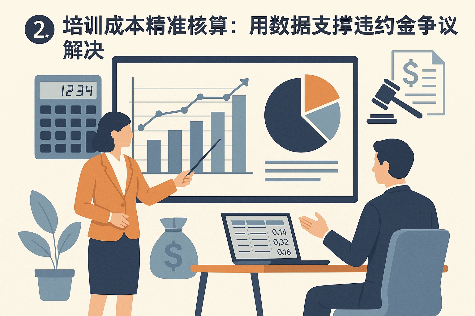 2. 培训成本精准核算：用数据支撑违约金争议解决