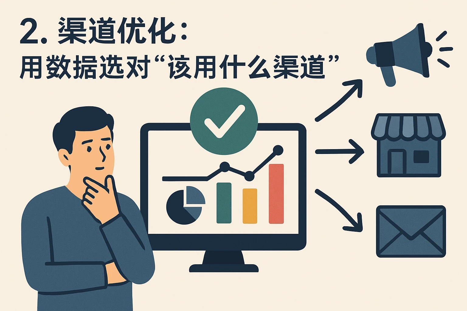 2. 渠道优化：用数据选对“该用什么渠道”
