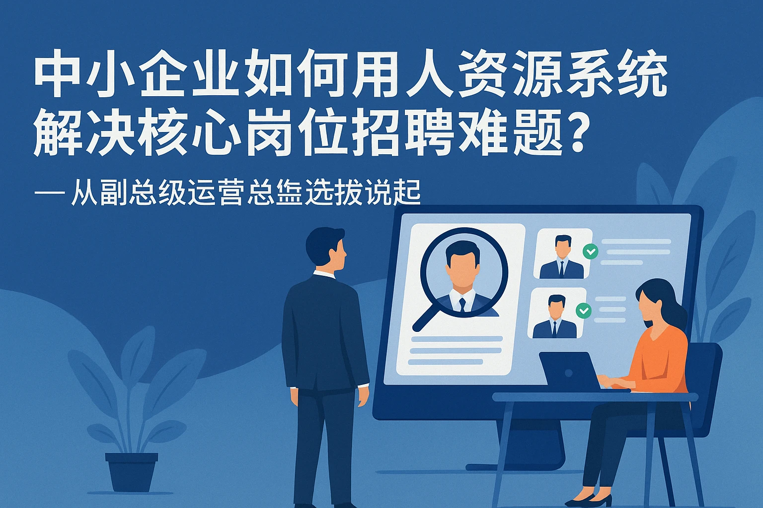 中小企业如何用人力资源系统解决核心岗位招聘困境？——从副总级运营总监选拔说起