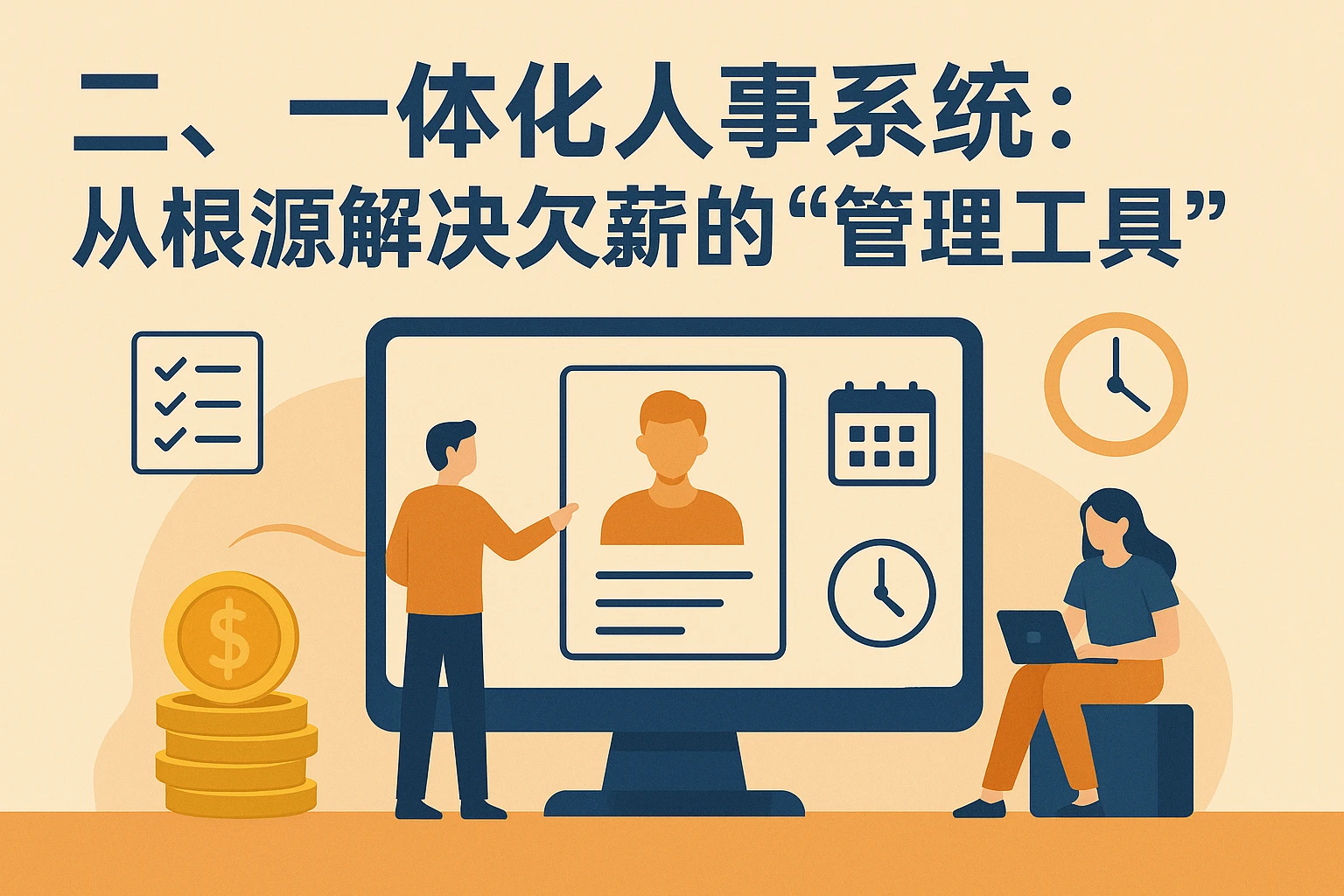二、一体化人事系统：从根源解决欠薪的“管理工具”