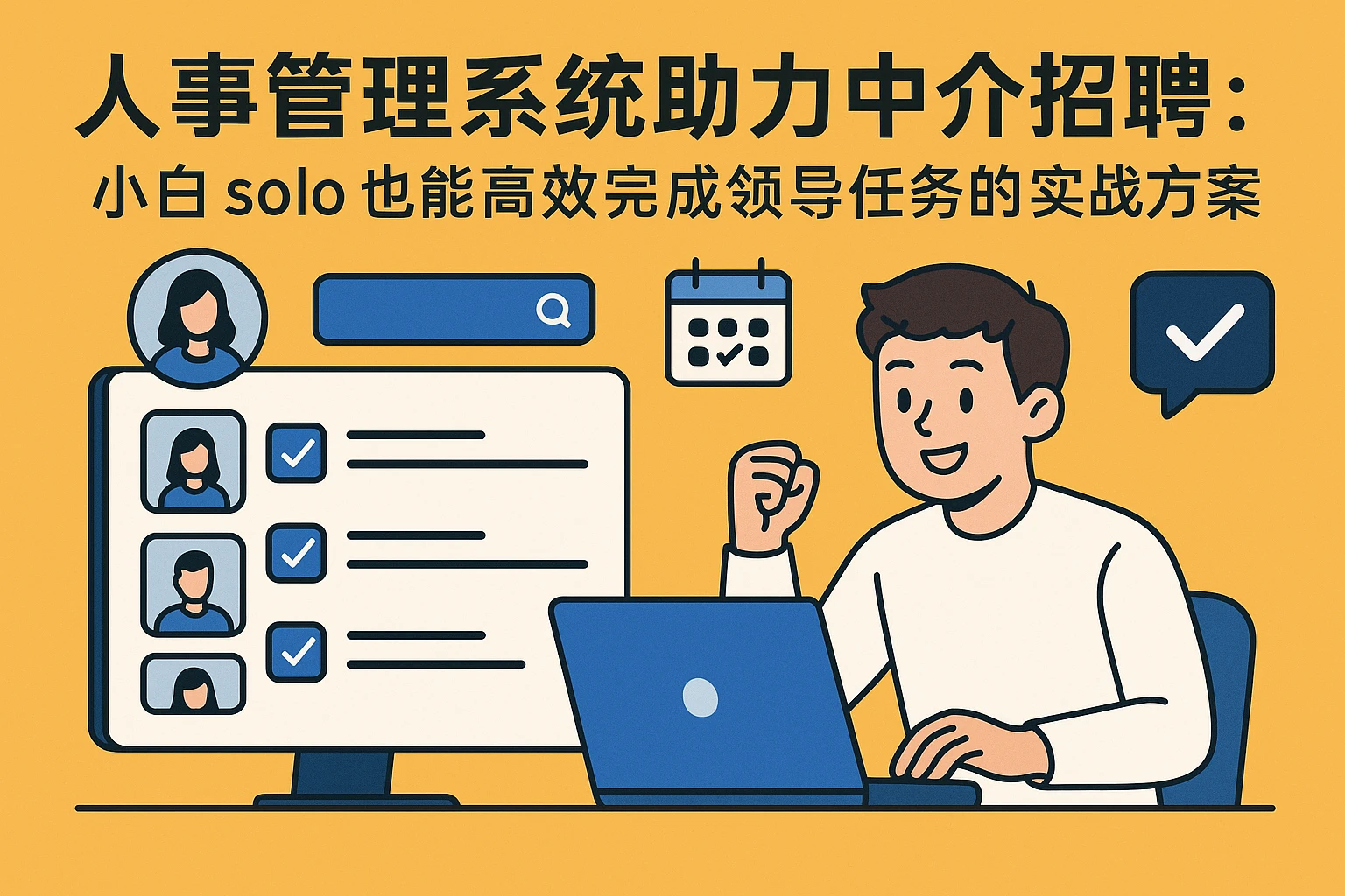 人事管理系统助力中介招聘：小白 solo 也能高效完成领导任务的实战方案