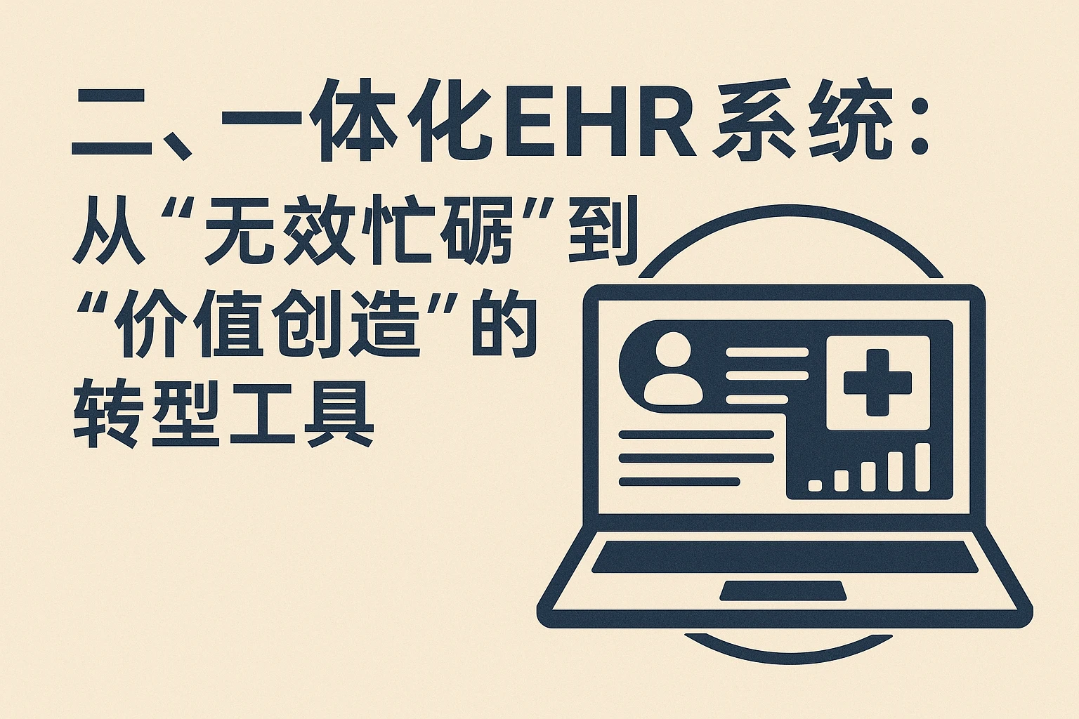 二、一体化EHR系统：从“无效忙碌”到“价值创造”的转型工具