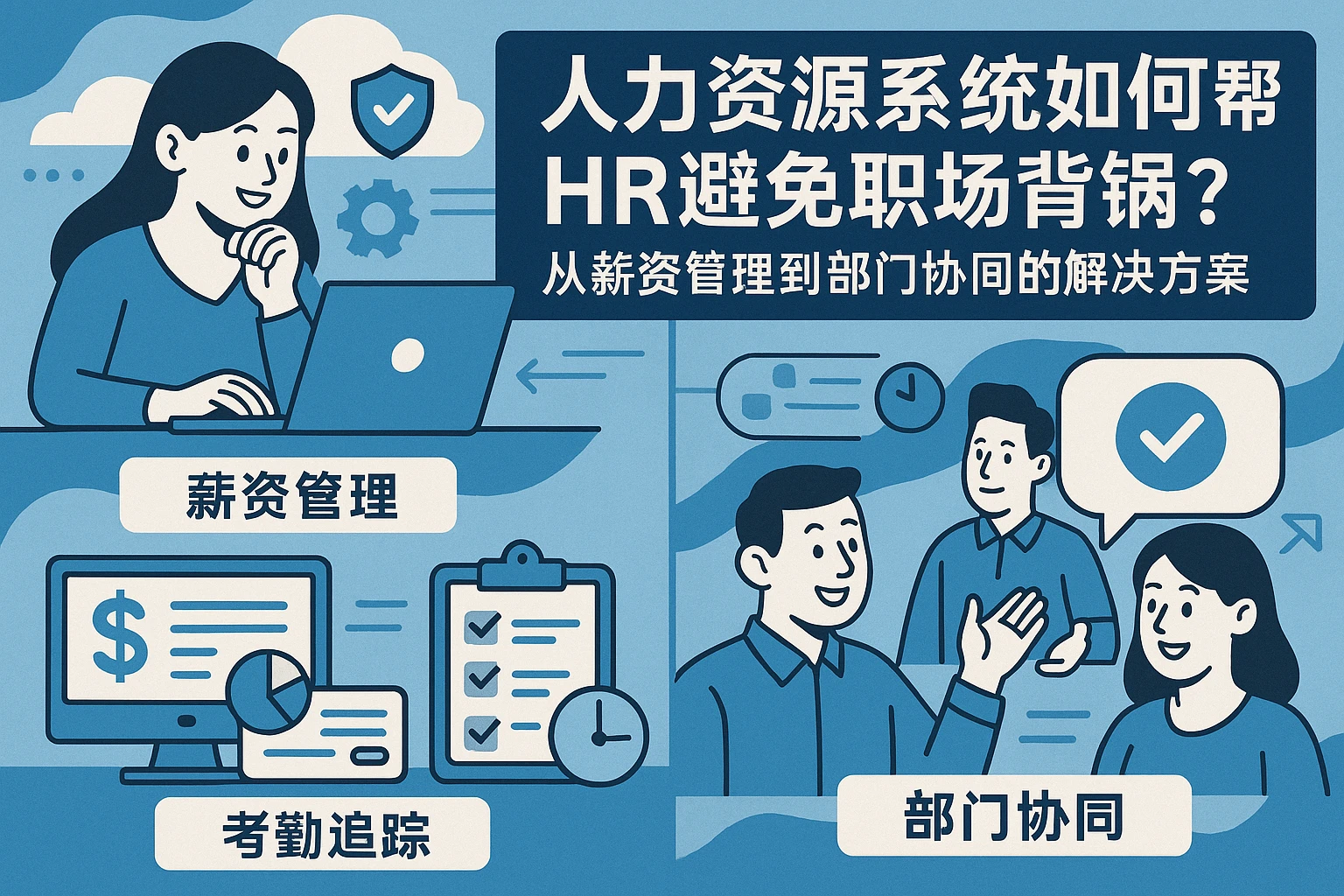 人力资源系统如何帮HR避免职场背锅？从薪资管理到部门协同的解决方案