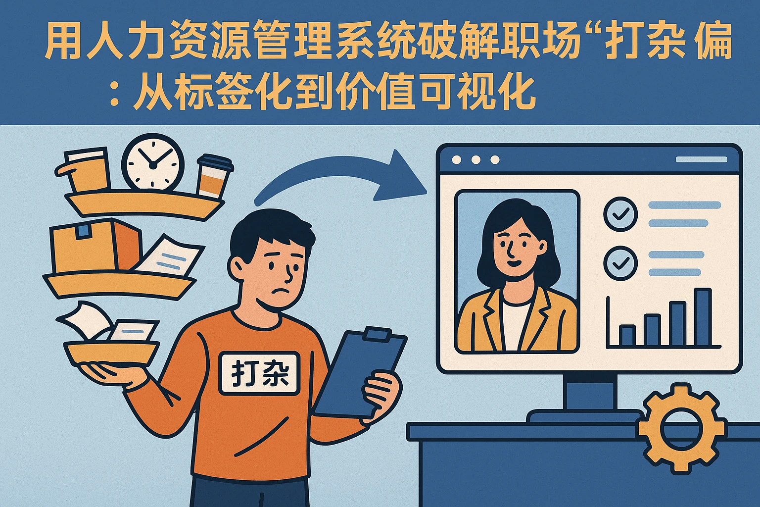 用人力资源管理系统破解职场“打杂”偏见：从标签化到价值可视化