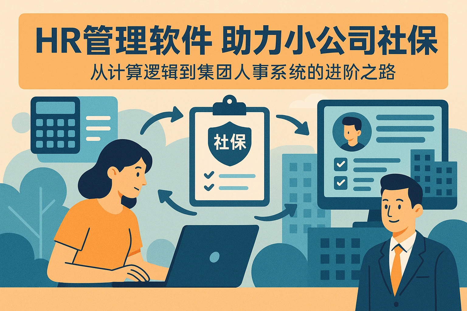 HR管理软件助力小公司社保合规：从计算逻辑到集团人事系统的进阶之路