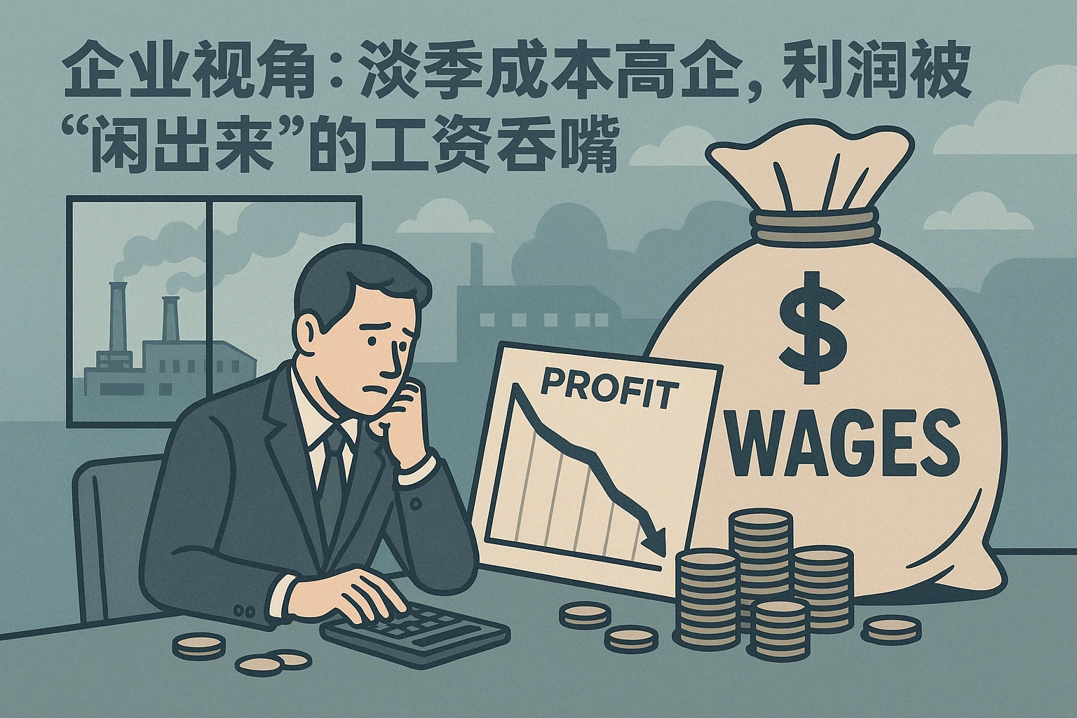 2. 企业视角：淡季成本高企，利润被“闲出来”的工资吞噬