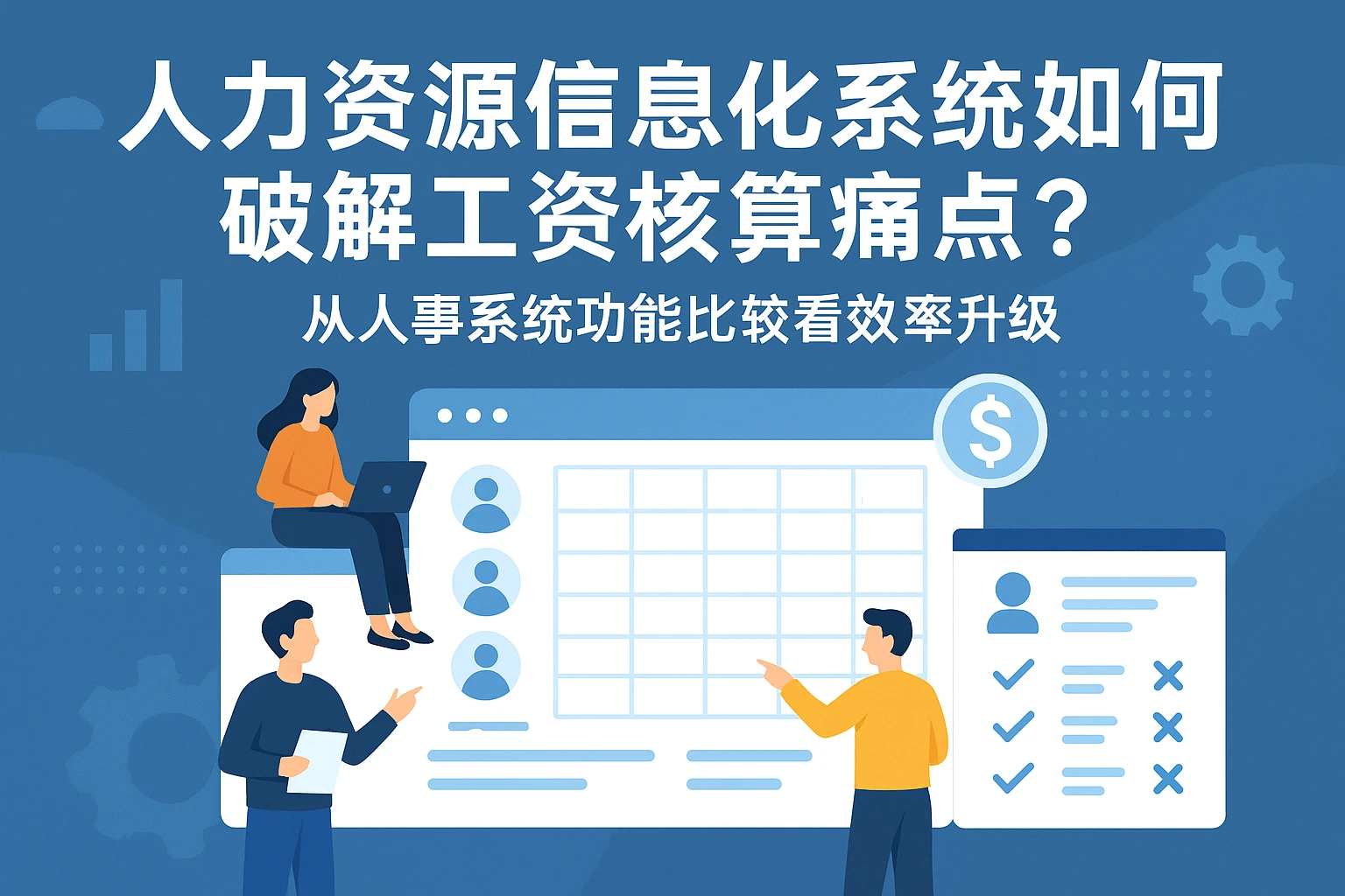 人力资源信息化系统如何破解工资核算痛点？从人事系统功能比较看效率升级