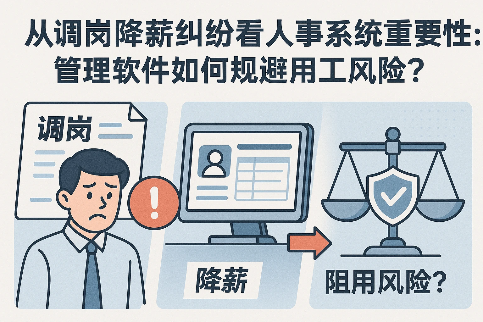 从调岗降薪纠纷看人事系统的重要性：管理软件如何规避用工风险？