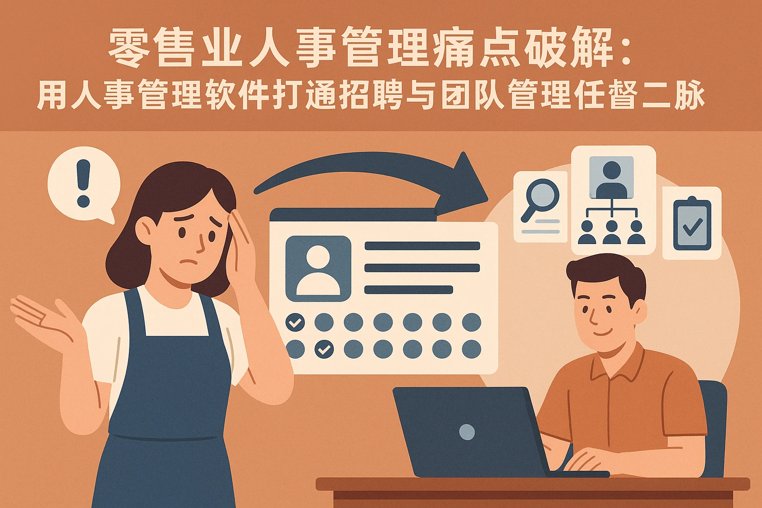 零售业人事管理痛点破解：用人事管理软件打通招聘与团队管理任督二脉