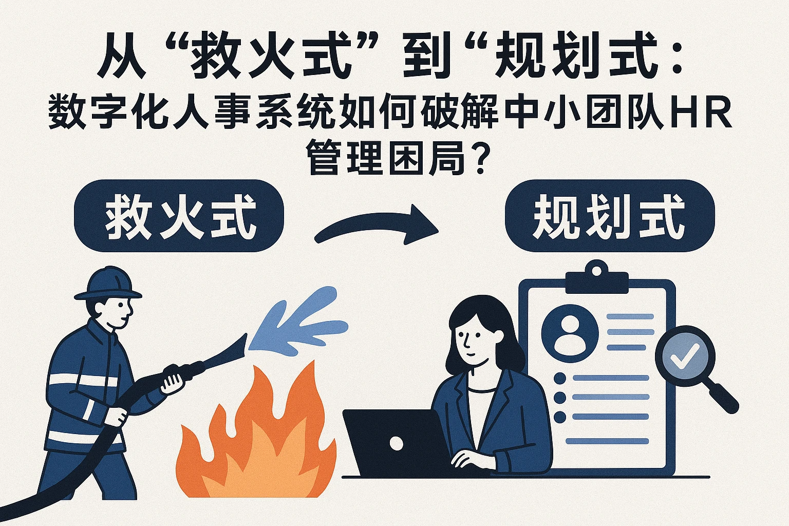 从“救火式”到“规划式”：数字化人事系统如何破解中小团队HR管理困局？