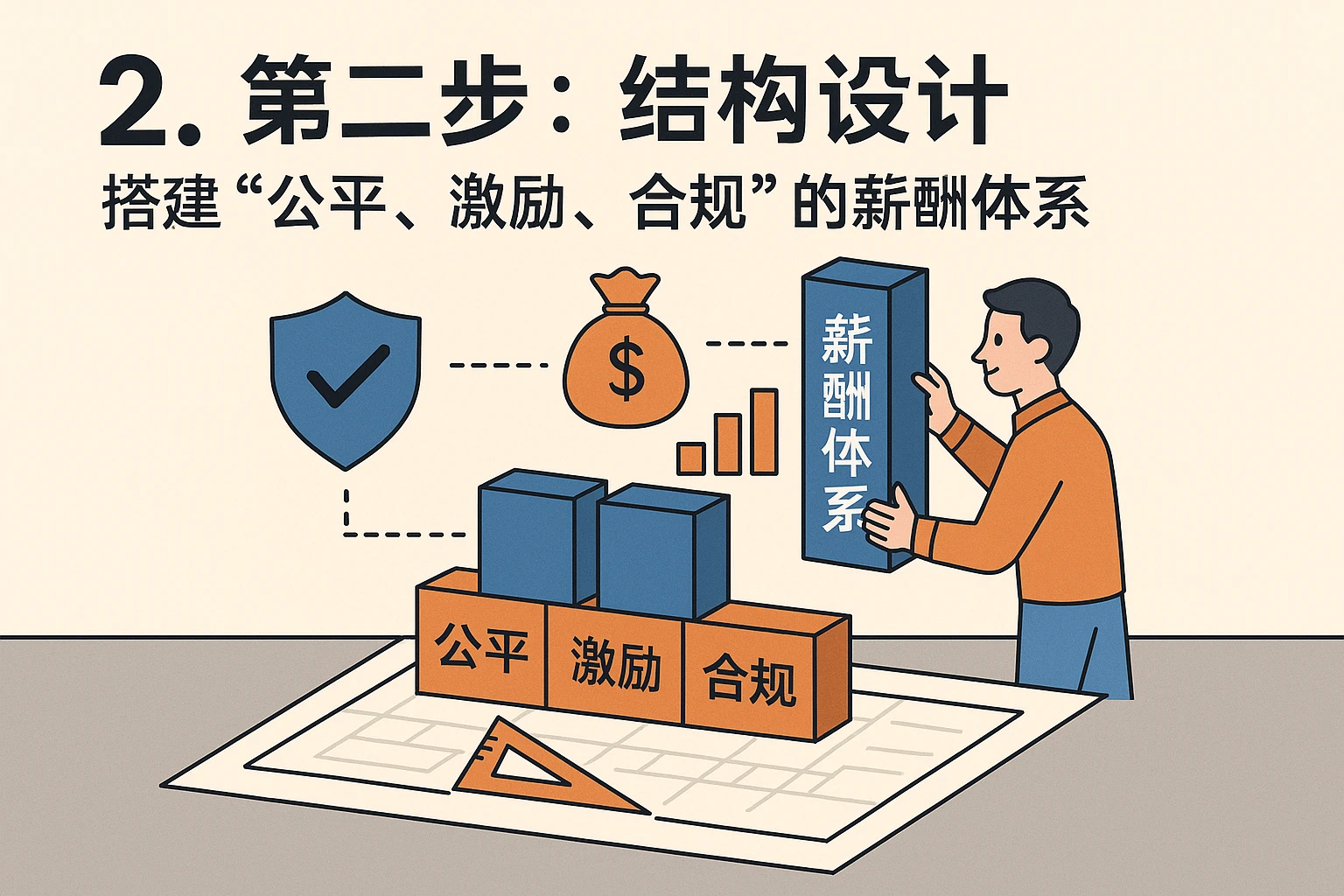 2. 第二步：结构设计——搭建“公平、激励、合规”的薪酬体系