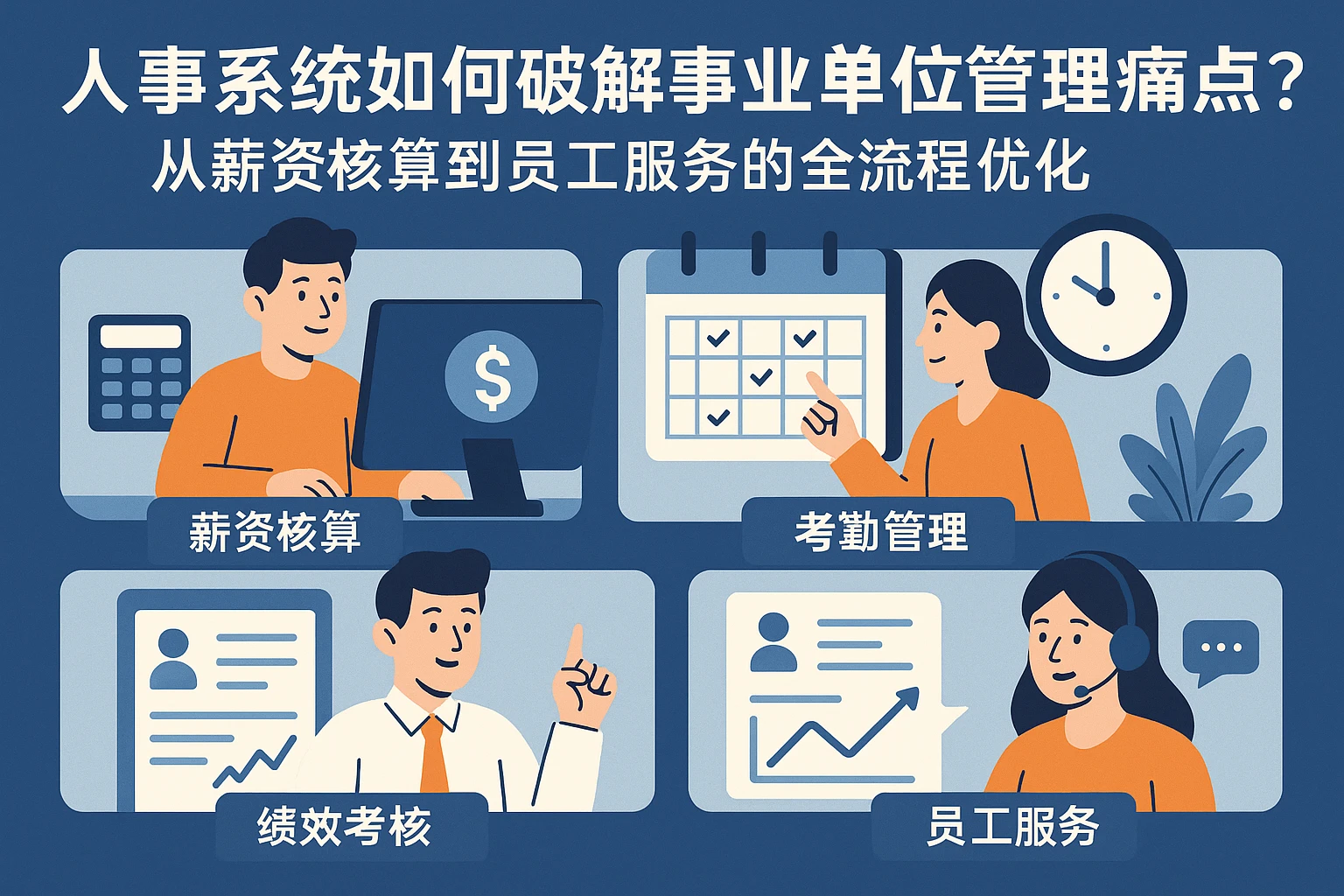人事系统如何破解事业单位管理痛点？从薪资核算到员工服务的全流程优化