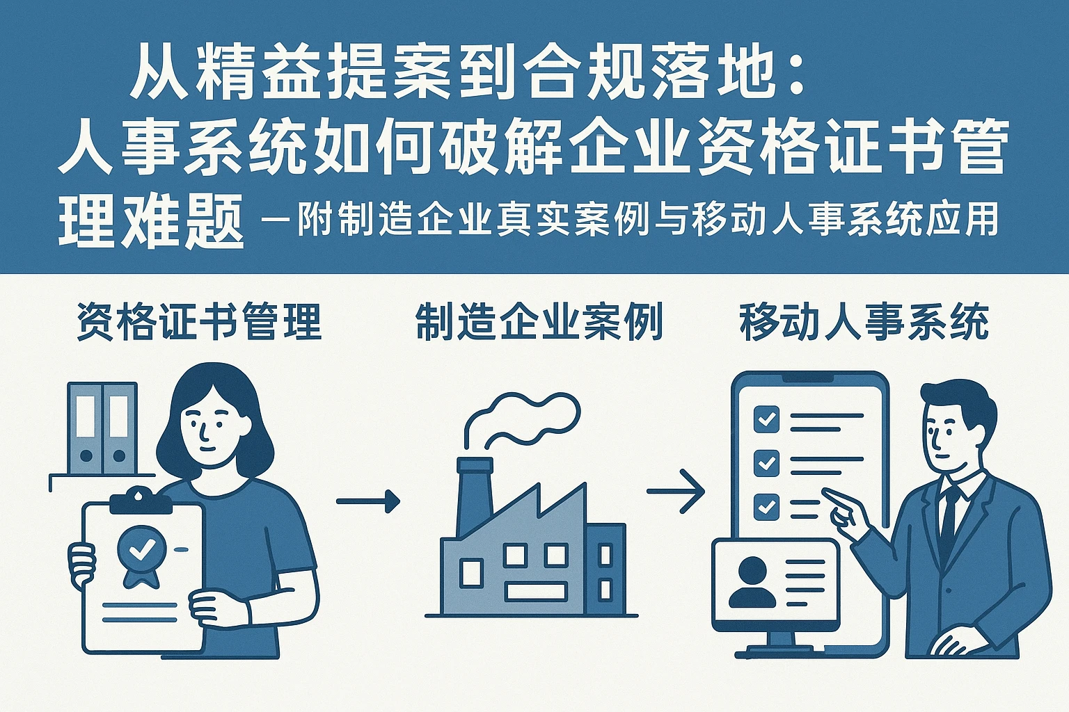 从精益提案到合规落地：人事系统如何破解企业资格证书管理难题——附制造企业真实案例与移动人事系统应用