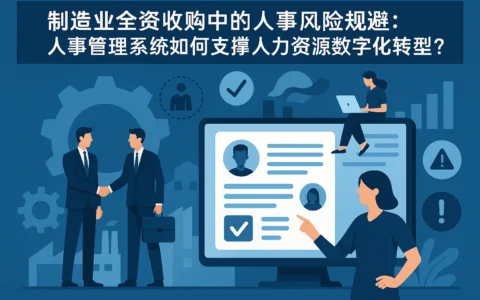 制造业全资收购中的人事风险规避：人事管理系统如何支撑人力资源数字化转型？