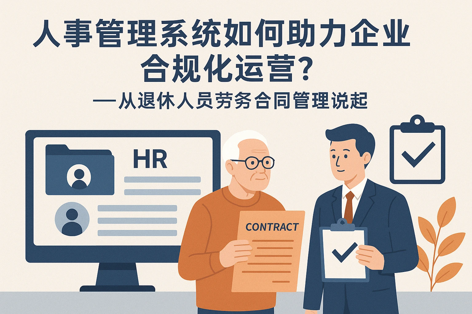 人事管理系统如何助力企业合规化运营？——从退休人员劳务合同管理说起