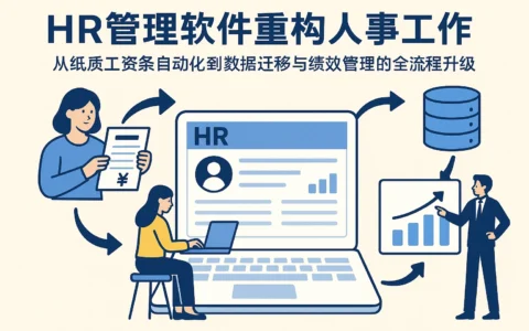 HR管理软件重构人事工作：从纸质工资条自动化到数据迁移与绩效管理的全流程升级