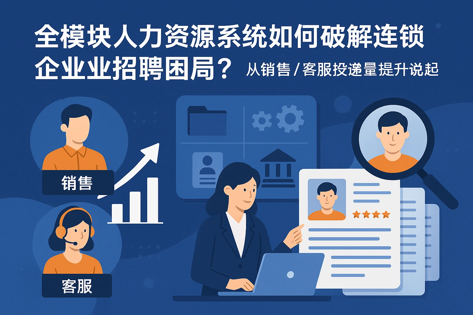 全模块人力资源系统如何破解连锁企业招聘困局？从销售/客服投递量提升说起