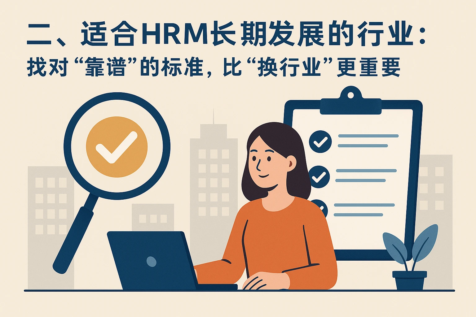 二、适合HRM长期发展的行业：找对“靠谱”的标准，比“换行业”更重要