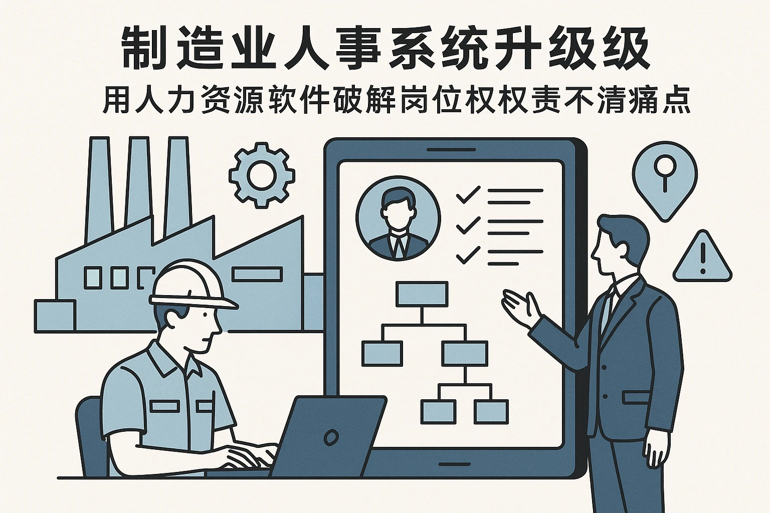 制造业人事系统升级：用人力资源软件破解岗位权责不清痛点